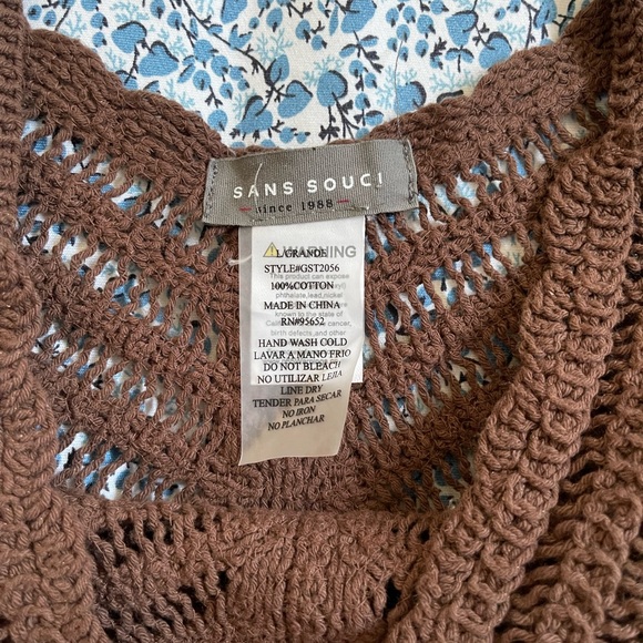 Bundle ✨ Sans Souci Boho Style Knit Crop Top L & Levi 501 Mid Rise Short 26 - Picture 2 of 3